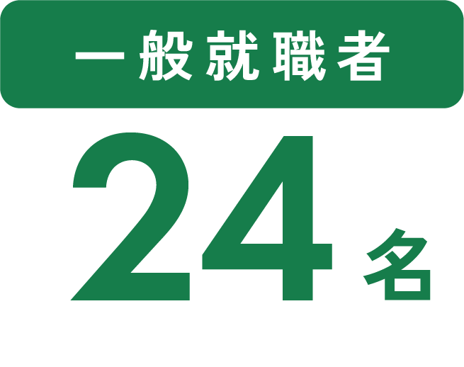 一般就職者24名